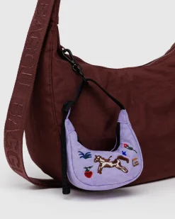 Baggu Crescent Bag Charm - Embroidered Pony Discount