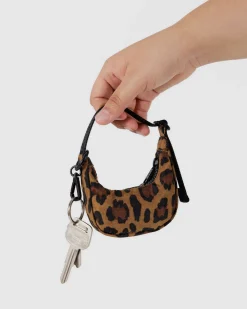 Baggu Crescent Bag Charm - Leopard Clearance
