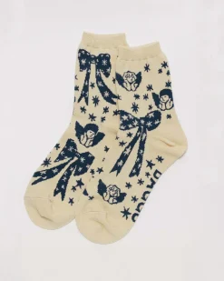 Baggu Crew Socks - Cherub Bows Best