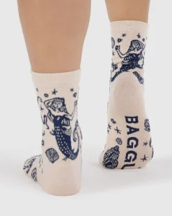 Baggu Crew Socks - Mermaid Discount