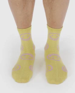 Baggu Crew Socks - Straw Happy Online