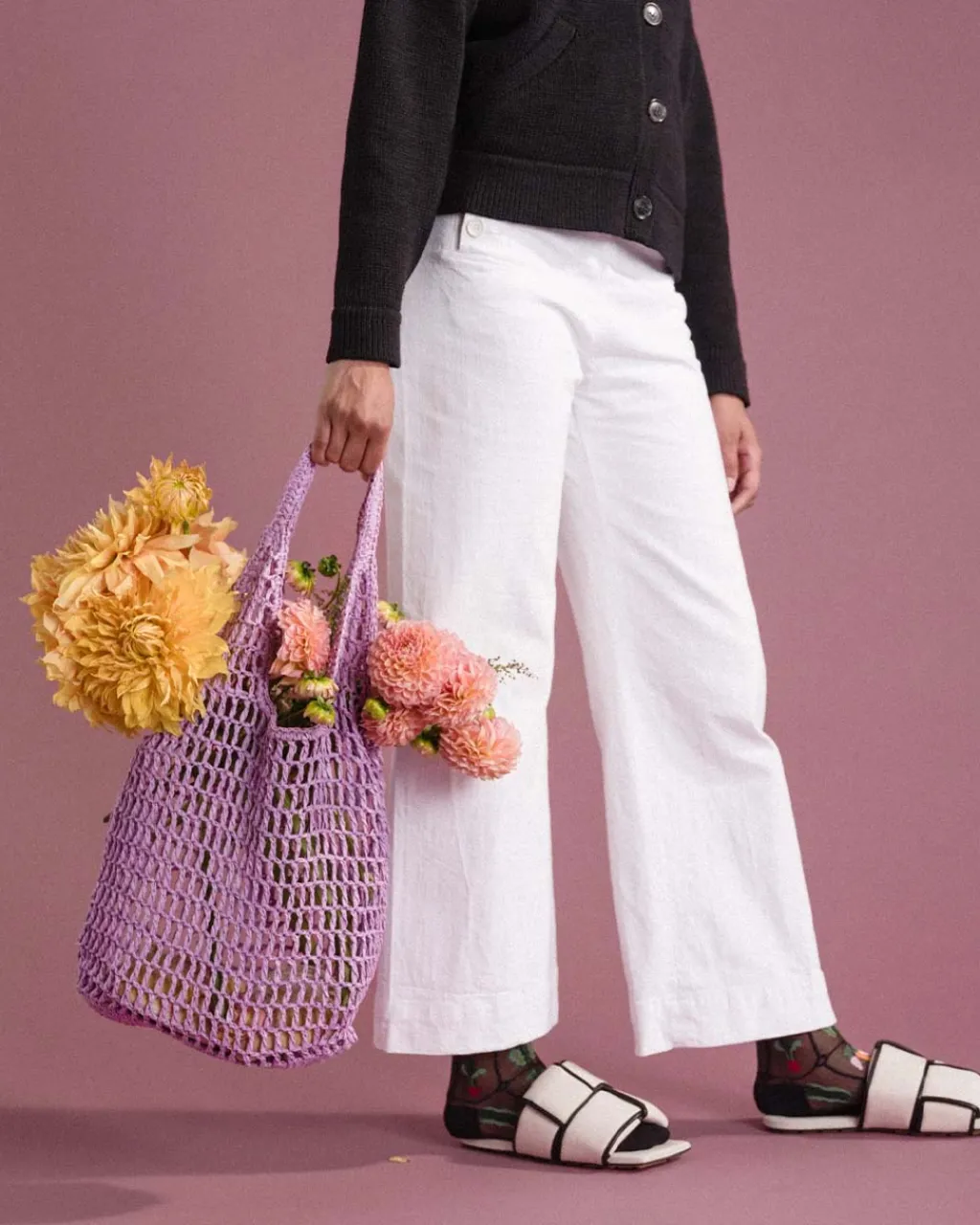 Hansel From Basel Crochet Bag - Wisteria Online