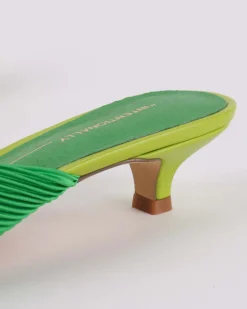 Intentionally Blank Curfew Kitten Heel - Grass Clearance