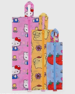 Baggu 3D Zip Set - Hello Kitty And Friends Florals Sale
