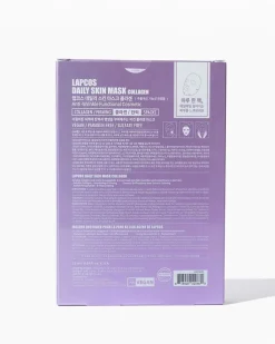 Lapcos Daily Firming Facial Skin Mask - Set Of 5 Collagen Clearance