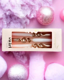Pink Stories Dip Dye Swirl Candles - Ballet Slippers Hot