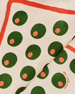 One & Only Paper Cotton Tea Towel Dirty Martini Olive Hot