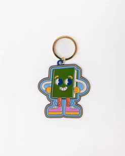 ban.do Enamel Keychain - Book Man