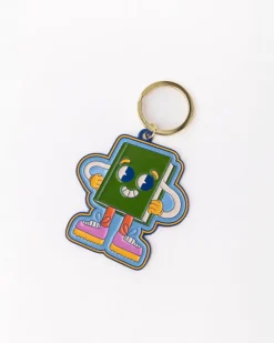 ban.do Enamel Keychain - Book Man
