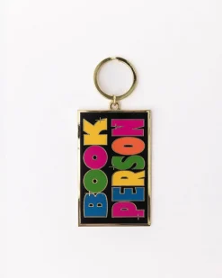 ban.do Enamel Keychain - Book Person Hot