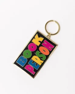 ban.do Enamel Keychain - Book Person Hot