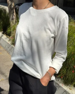 Le Bon Shoppe Everyday Long Sleeve Top - Vintage White Hot
