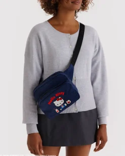 Baggu Fanny Pack - Embroidered Hello Kitty Milkshake Online