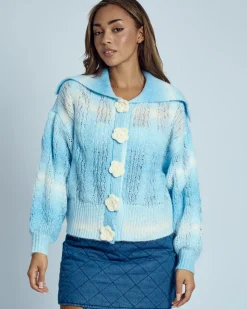 Native Youth Felicity Floral Knit Cardigan Clearance