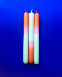 The Colour Emporium Dip Dye Dinner Candles - Set Of 3 Fisherman's Friend Sale