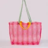 ban.do Floral Stripe Mesh Market Bag Hot