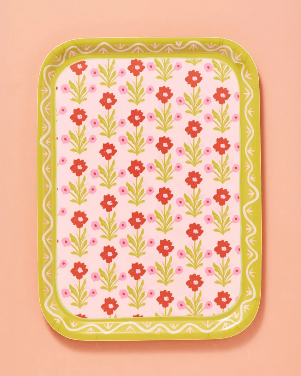 One & Only Paper Flower Bent Birch Serving Tray Outlet