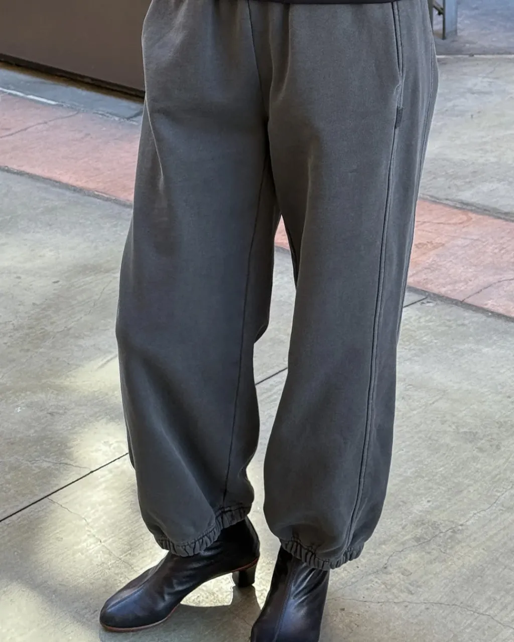 Le Bon Shoppe French Terry Balloon Pants - Coal Outlet