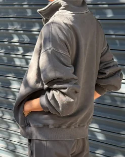 Le Bon Shoppe French Terry Noah Top - Coal Hot