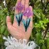 Not Picasso From The Garden Earrings - Irises Best