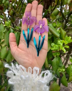 Not Picasso From The Garden Earrings - Irises Best