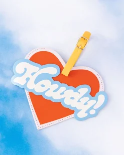 ban.do Getaway Shaped Luggage Tag - Howdy! Clearance