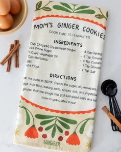 Gingiber Tea Towel Ginger Cookies Best