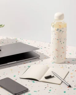 W&P Glass Water Bottle - Terrazzo Cream Online
