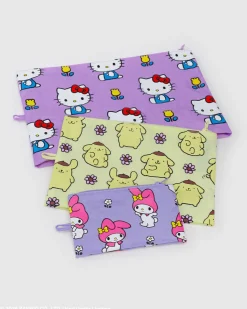 Baggu Go Pouch Set - Hello Kitty And Friends Florals Sale