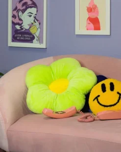 A Shop of Things Green Flower Pillow Discount