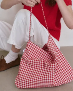 Le Bon Shoppe Happy Carry Bag - Red Gingham