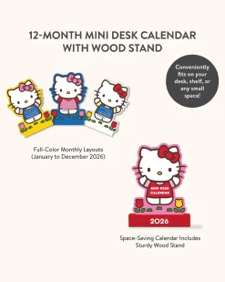 Studio Oh! Hello Kitty Mini 2026 Desk Calendar