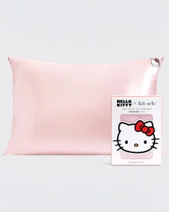 Kitsch x Hello Kitty Satin Pillowcase - Pink Hello Kitty Face Best