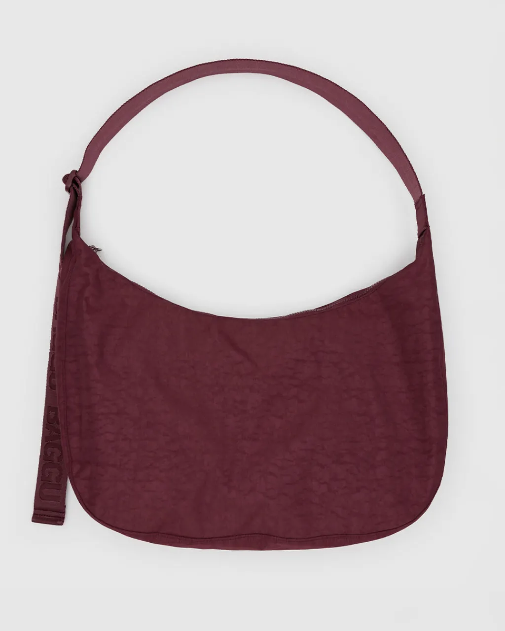 Baggu Large Nylon Crescent Bag w/ Key Leash - Mahogany Hot