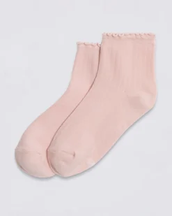 Vans Lettuce Have It Half Crew Socks - Sepia Rose Hot