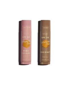 Tanning Club Lip Balm Duo - Pina Colada + Coconut Discount