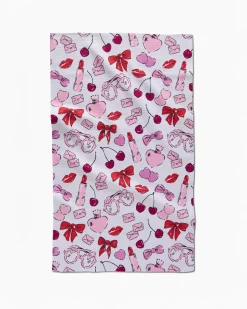 Geometry Tea Towel Lip Smacking Good Clearance