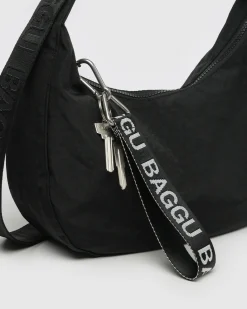 Baggu Logo Keychain - Black and White Clearance