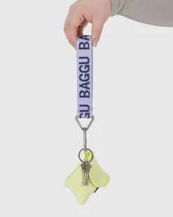 Baggu Logo Keychain - Dusty Lilac Online