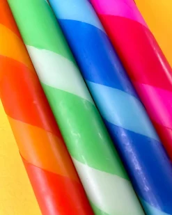 The Colour Emporium Dip Dye Dinner Candles - Set Of 4 Lollipops Best
