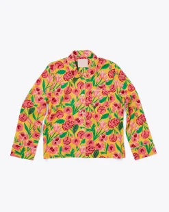 ban.do Long Sleeve Leisure Shirt - honey las flores Discount