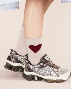 hansel from basel Love Cashmere Crew Socks - Beige Outlet