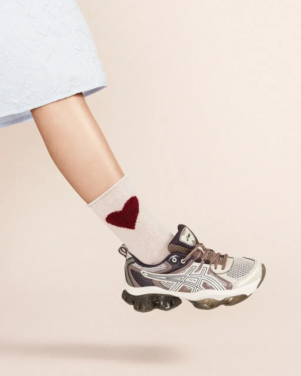 hansel from basel Love Cashmere Crew Socks - Beige Outlet