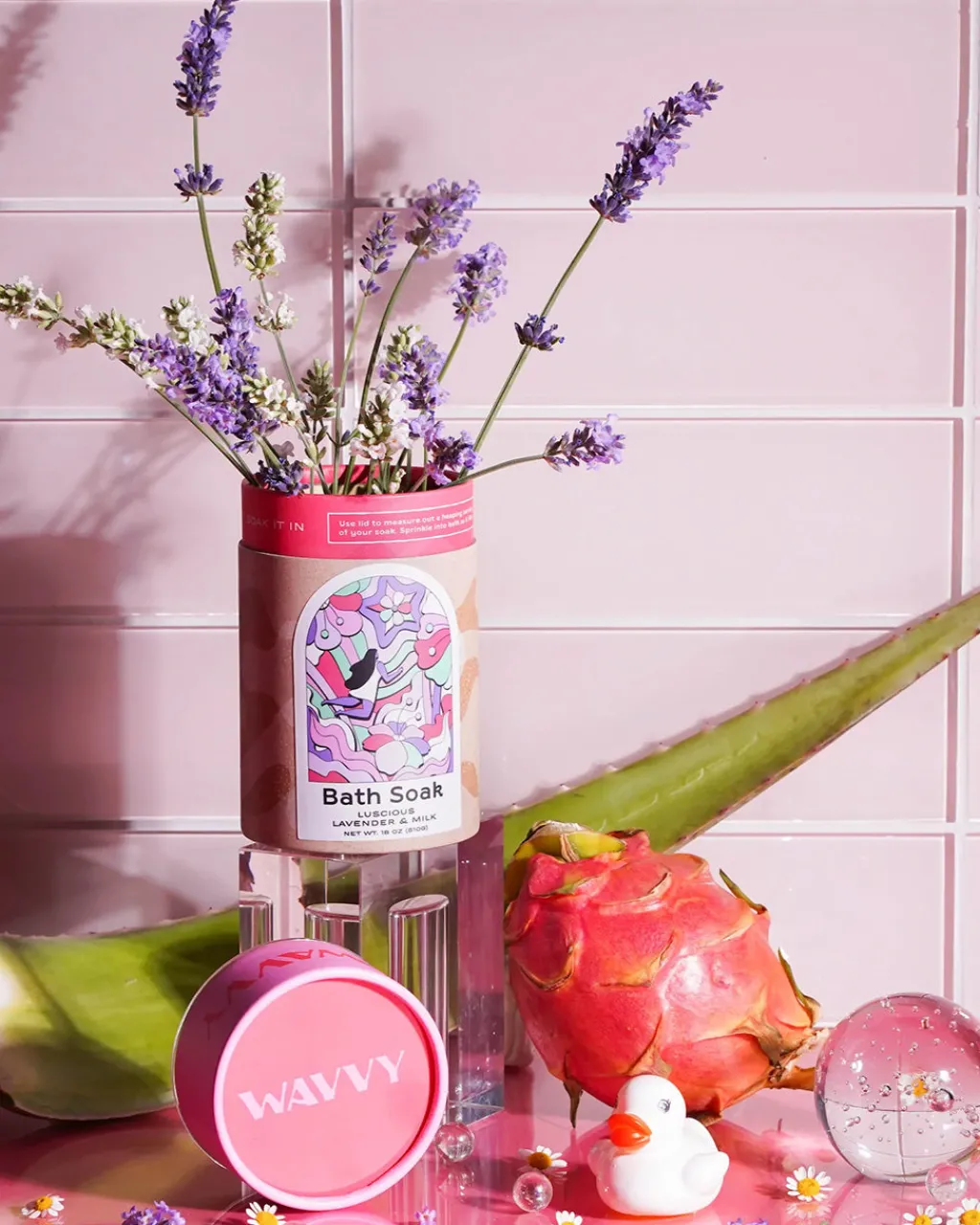 Wavvy Bath Soak Luscious Lavender & Milk New