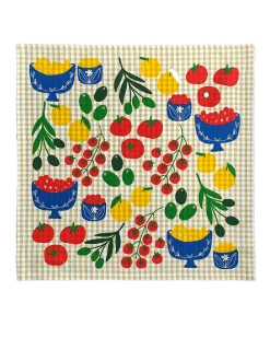 Julie Peach Tea Towel Mangia! Online