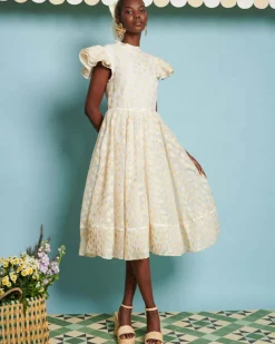 Sister Jane Marigold Jacquard Tiered Dress Best