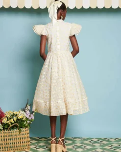 Sister Jane Marigold Jacquard Tiered Dress Best