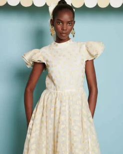 Sister Jane Marigold Jacquard Tiered Dress Best