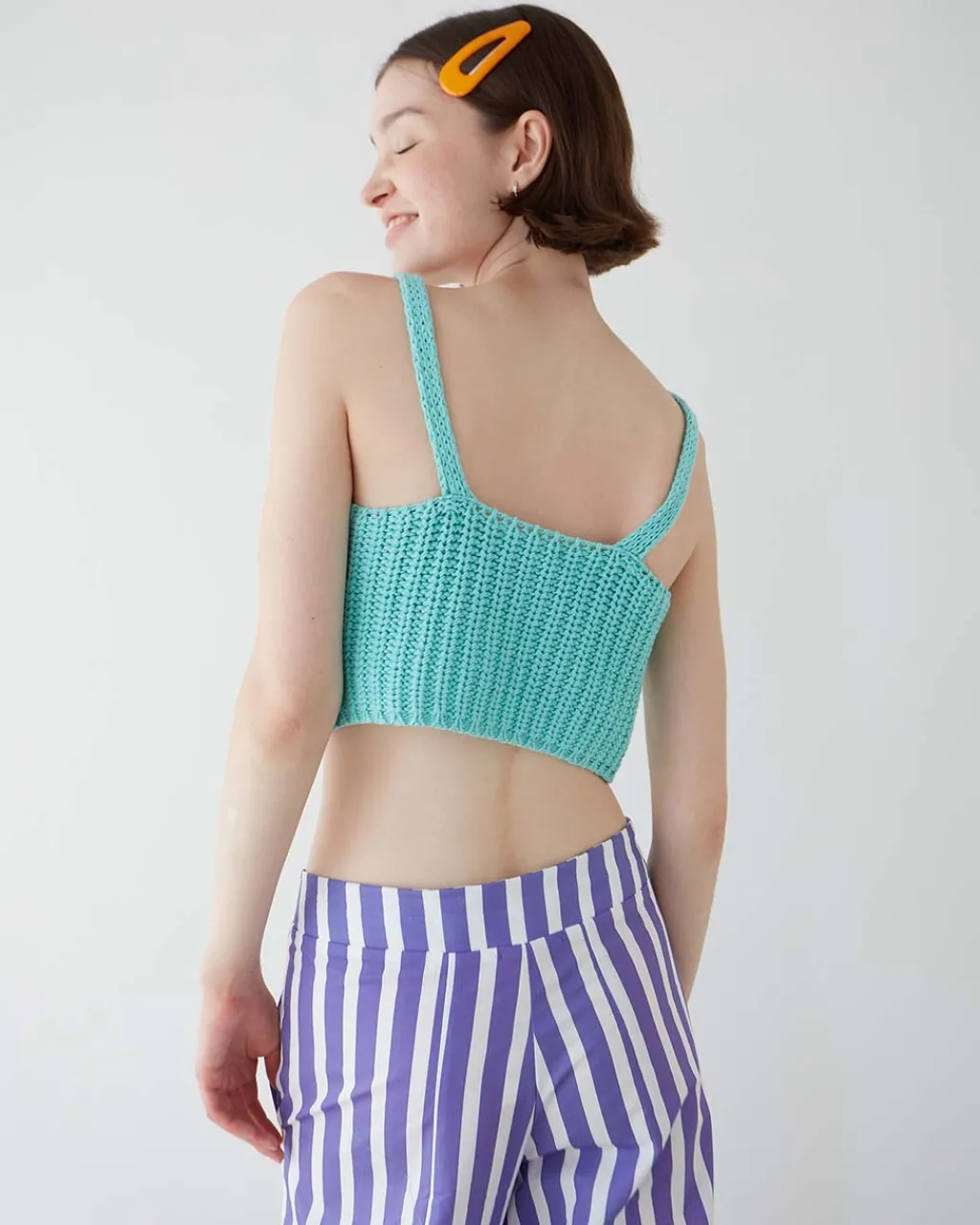Dr. Bloom Mariquita Knitted Top - Aqua Clearance