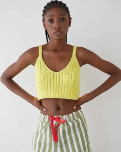 Dr. Bloom Mariquita Knitted Top - Yellow Outlet
